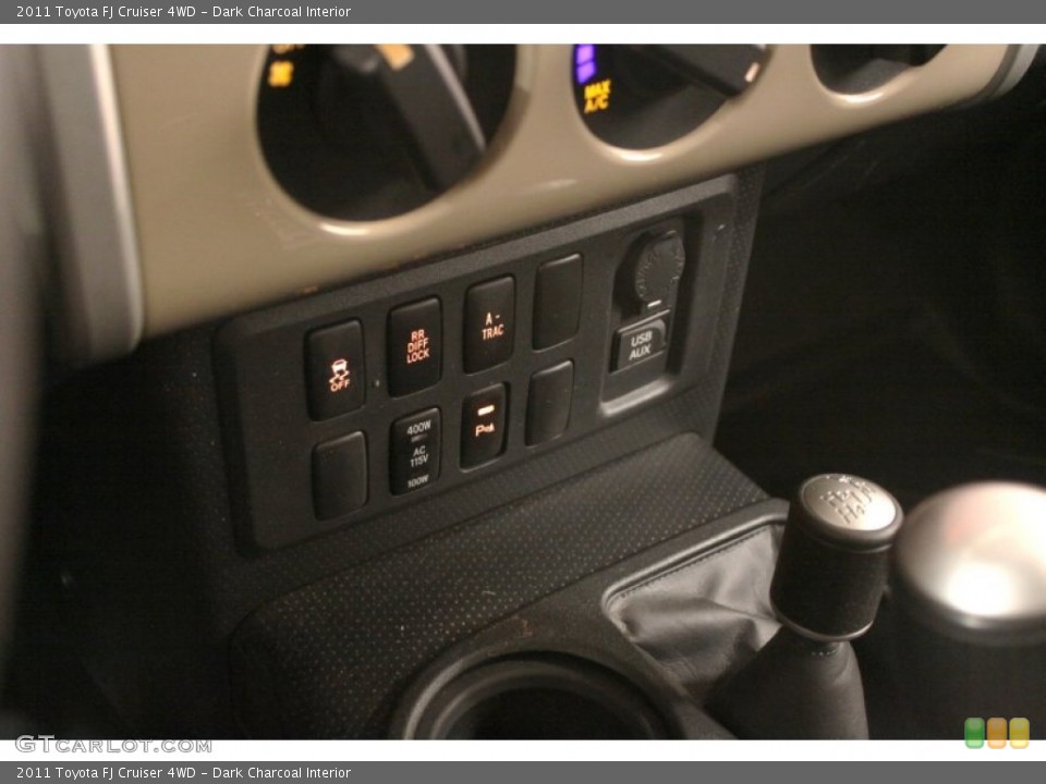 Dark Charcoal Interior Controls for the 2011 Toyota FJ Cruiser 4WD #76118780