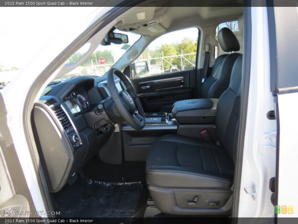 Black Interior Photo for the 2013 Ram 1500 Sport Quad Cab #76118802