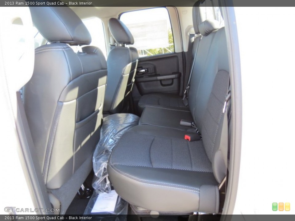 Black Interior Rear Seat for the 2013 Ram 1500 Sport Quad Cab #76118820