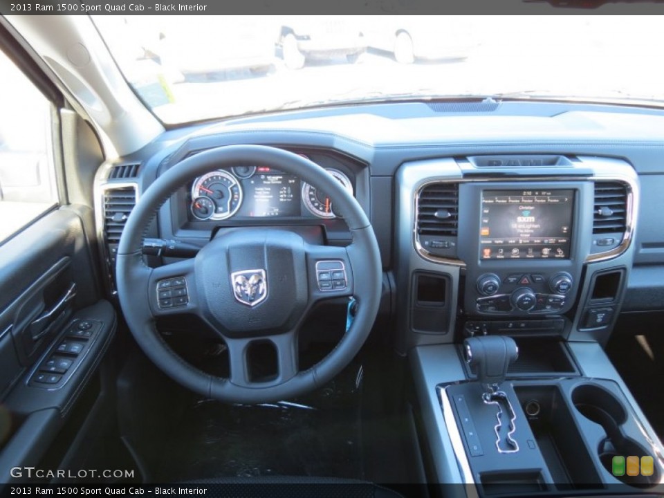 Black Interior Dashboard for the 2013 Ram 1500 Sport Quad Cab #76118836