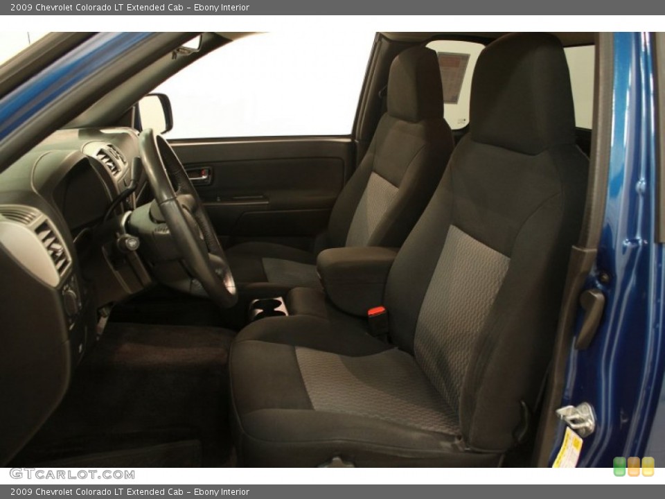 Ebony Interior Front Seat for the 2009 Chevrolet Colorado LT Extended Cab #76118939