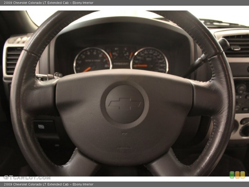Ebony Interior Steering Wheel for the 2009 Chevrolet Colorado LT Extended Cab #76118954