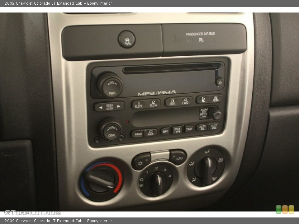 Ebony Interior Controls for the 2009 Chevrolet Colorado LT Extended Cab #76118984