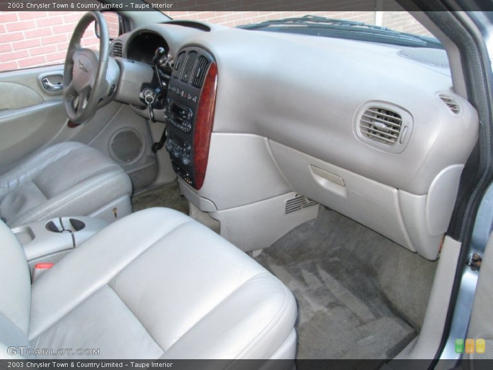 Taupe Interior Dashboard for the 2003 Chrysler Town & Country Limited #76119526