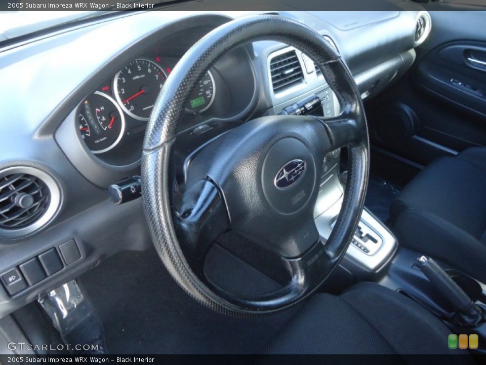 Black Interior Steering Wheel for the 2005 Subaru Impreza WRX Wagon #76119937