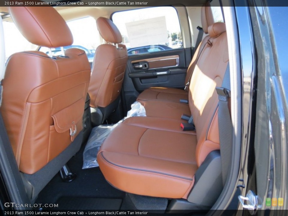 Longhorn Black/Cattle Tan Interior Rear Seat for the 2013 Ram 1500 Laramie Longhorn Crew Cab #76120784