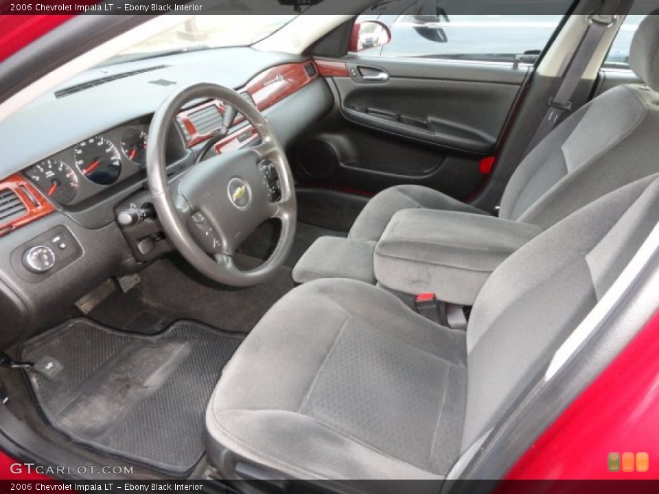 Ebony Black Interior Prime Interior for the 2006 Chevrolet Impala LT #76121217