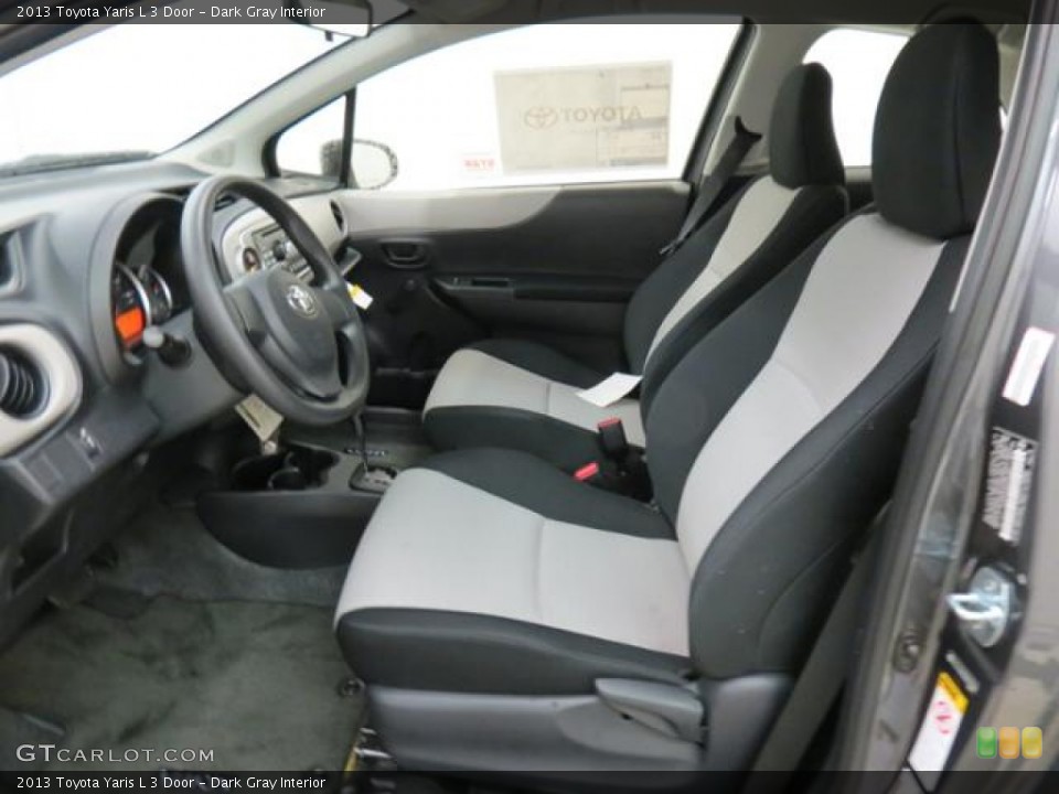 Dark Gray Interior Photo for the 2013 Toyota Yaris L 3 Door #76125818