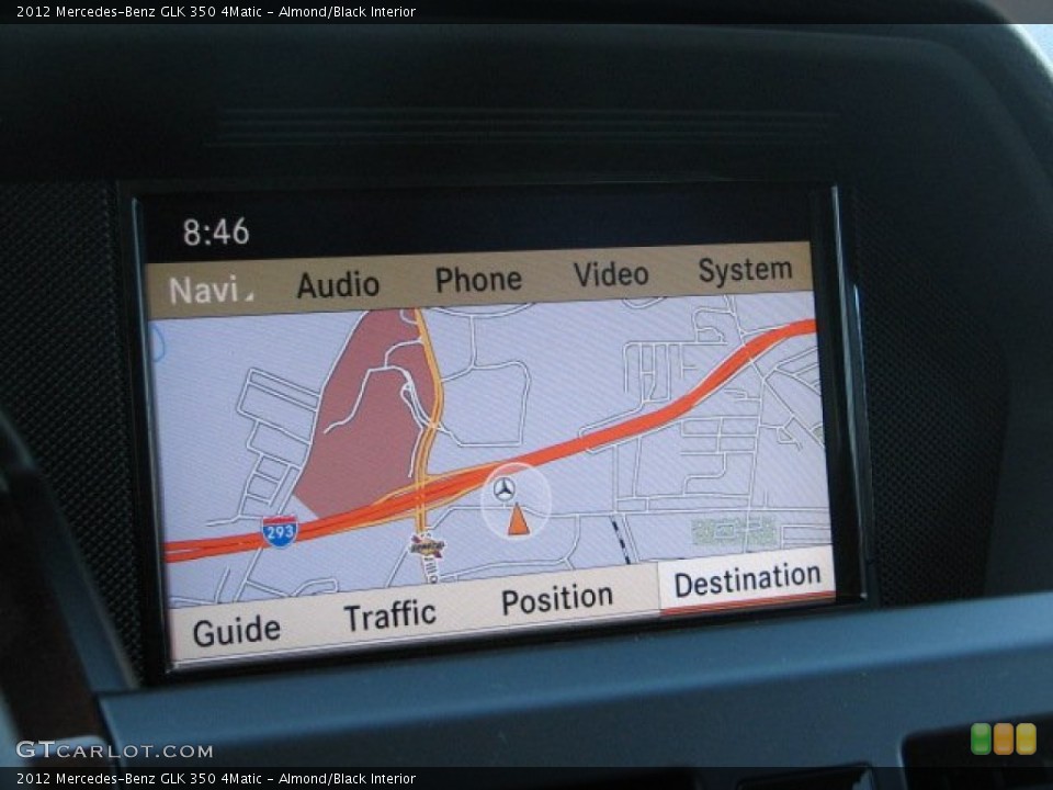 Almond/Black Interior Navigation for the 2012 Mercedes-Benz GLK 350 4Matic #76129311