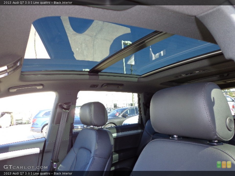 Black Interior Sunroof for the 2013 Audi Q7 3.0 S Line quattro #76130957