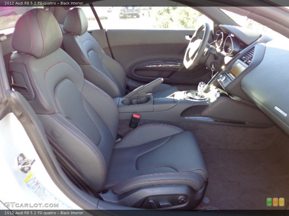 Black Interior Photo for the 2012 Audi R8 5.2 FSI quattro #76132266