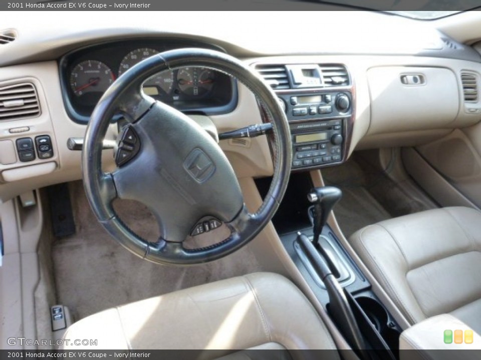 Ivory Interior Prime Interior for the 2001 Honda Accord EX V6 Coupe #76136317