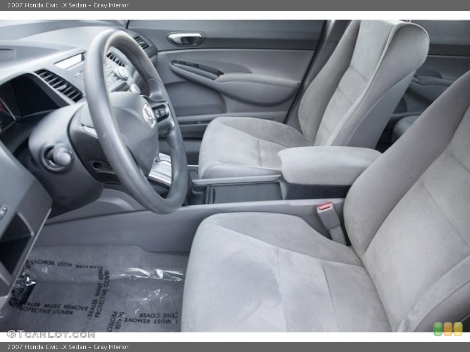Gray Interior Photo for the 2007 Honda Civic LX Sedan #76137301