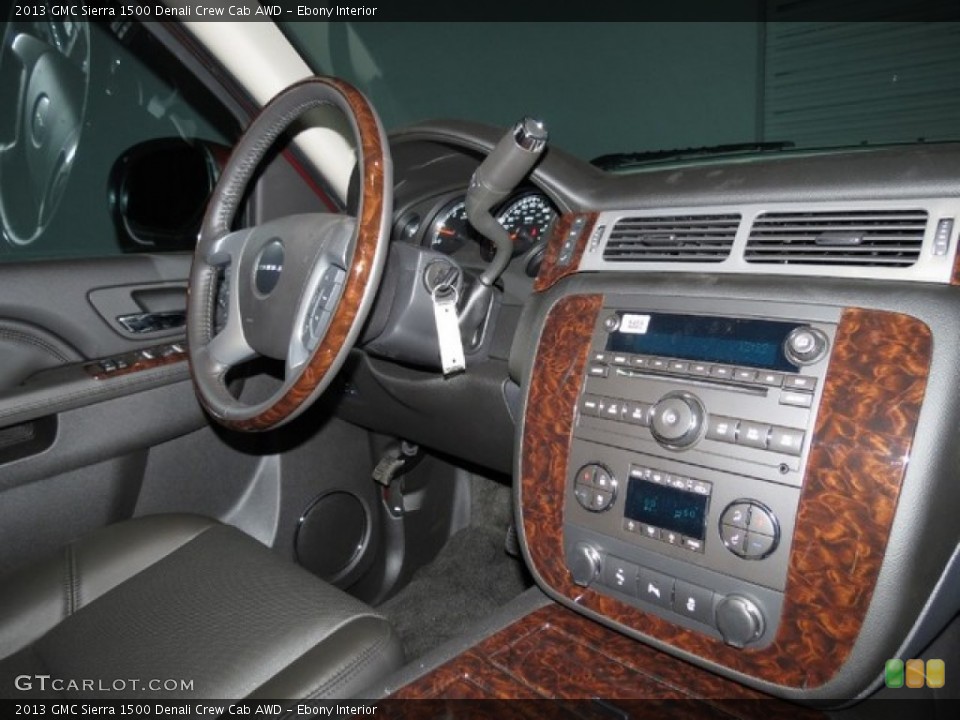Ebony Interior Dashboard for the 2013 GMC Sierra 1500 Denali Crew Cab AWD #76138463