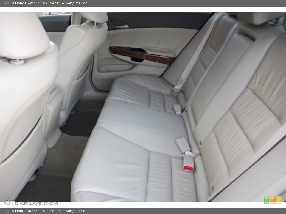 Ivory Interior Rear Seat for the 2008 Honda Accord EX-L Sedan #76138497