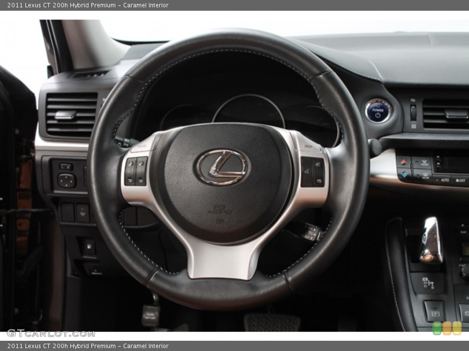 Caramel Interior Steering Wheel for the 2011 Lexus CT 200h Hybrid Premium #76139040