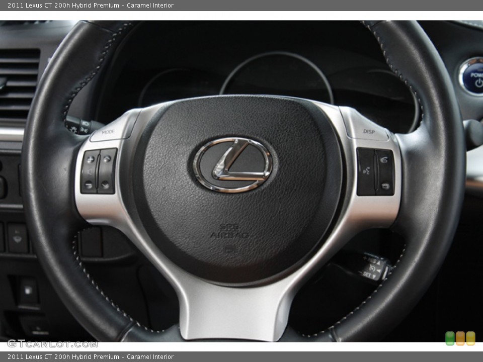 Caramel Interior Steering Wheel for the 2011 Lexus CT 200h Hybrid Premium #76139076