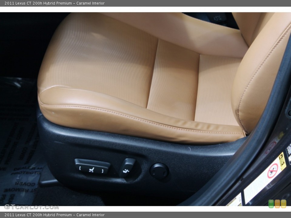 Caramel Interior Front Seat for the 2011 Lexus CT 200h Hybrid Premium #76139403