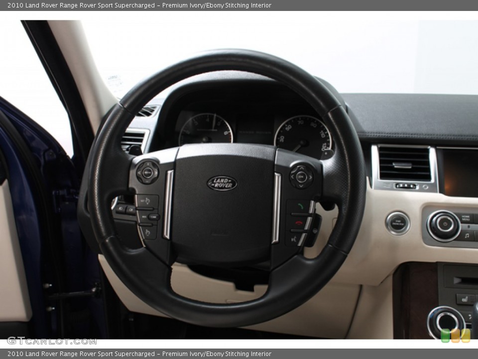 Premium Ivory/Ebony Stitching Interior Steering Wheel for the 2010 Land Rover Range Rover Sport Supercharged #76142340