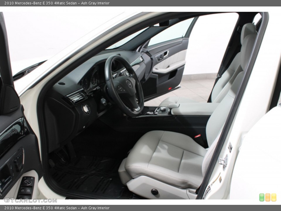 Ash Gray Interior Photo for the 2010 Mercedes-Benz E 350 4Matic Sedan #76143506