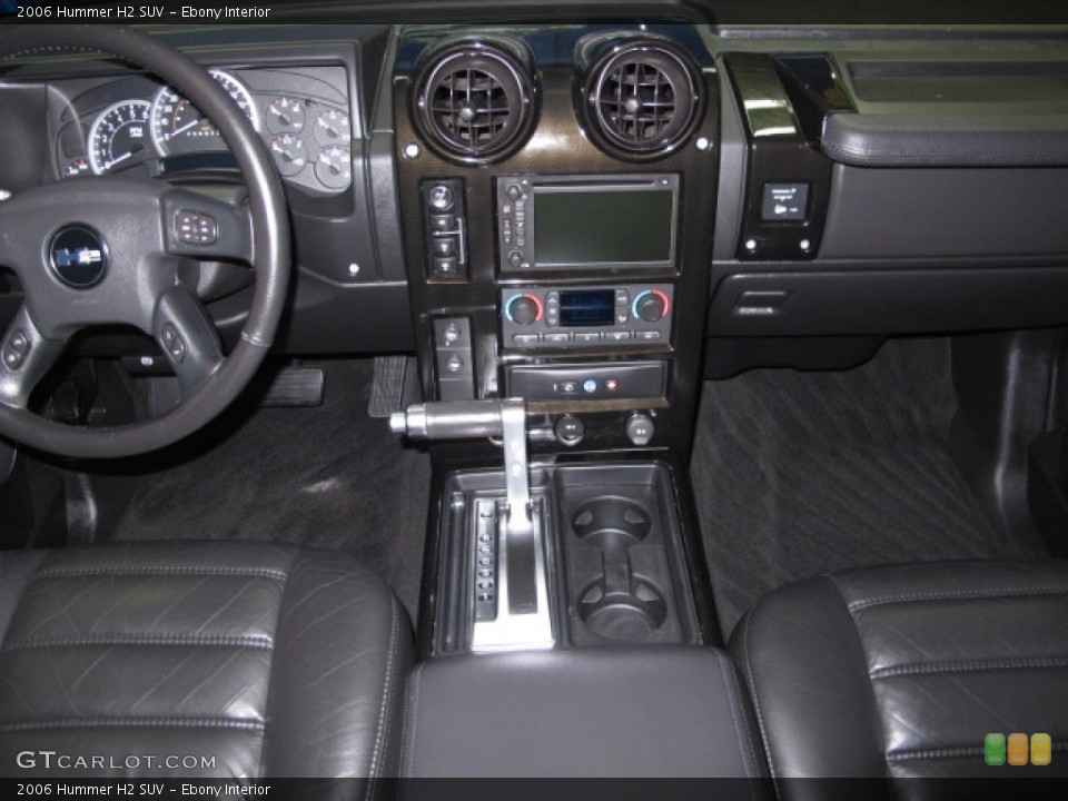 Ebony Interior Dashboard for the 2006 Hummer H2 SUV #76143536