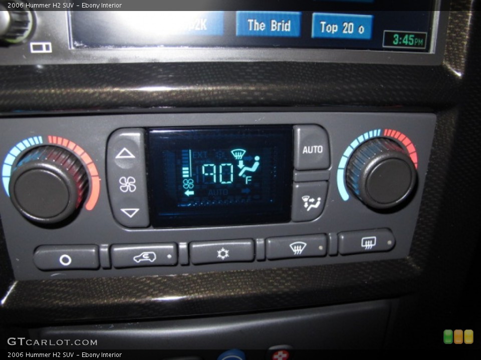 Ebony Interior Controls for the 2006 Hummer H2 SUV #76143633