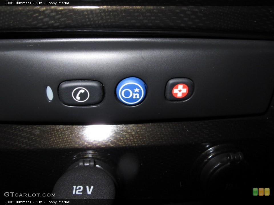 Ebony Interior Controls for the 2006 Hummer H2 SUV #76143652