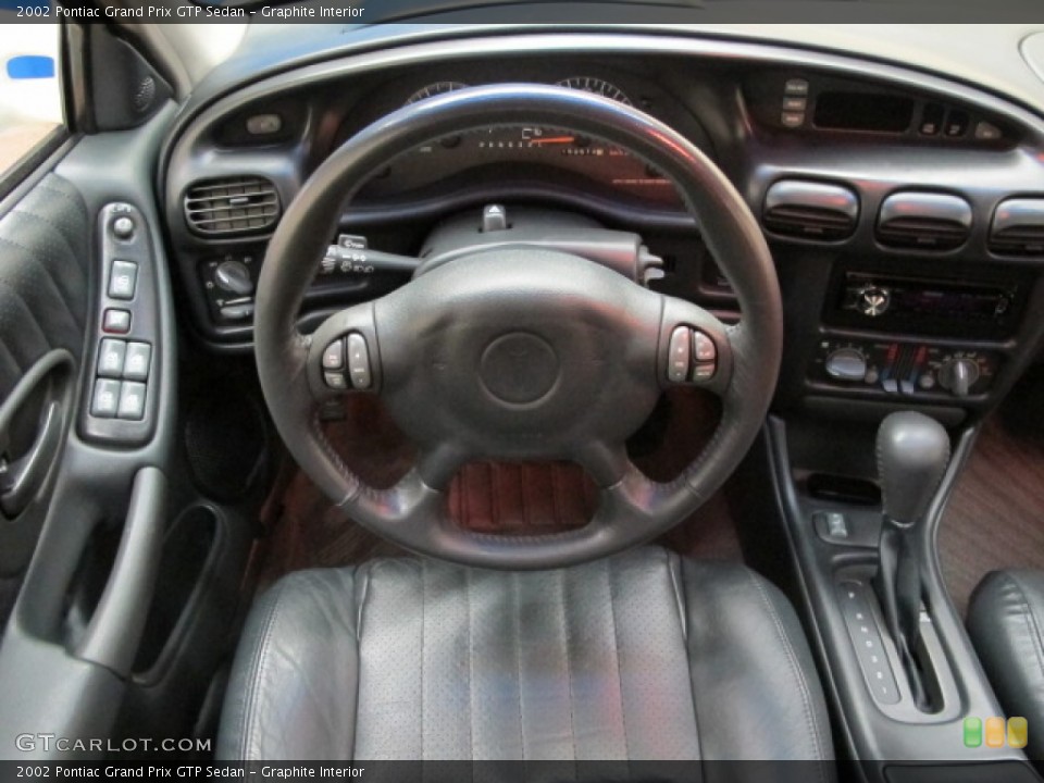 Graphite Interior Steering Wheel for the 2002 Pontiac Grand Prix GTP Sedan #76144441