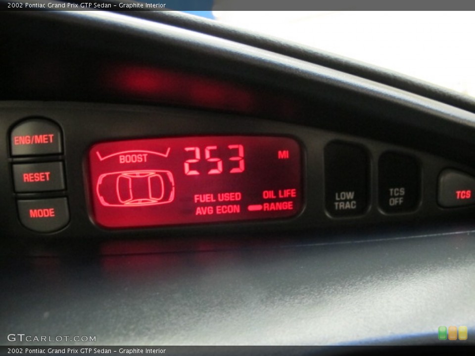 Graphite Interior Gauges for the 2002 Pontiac Grand Prix GTP Sedan #76144519