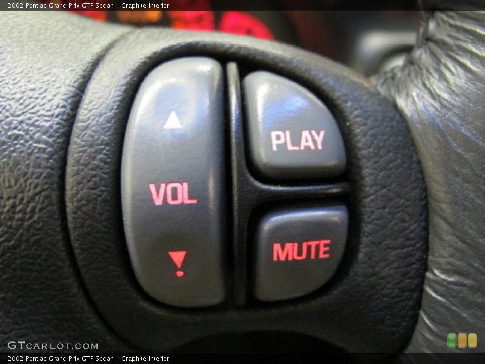 Graphite Interior Controls for the 2002 Pontiac Grand Prix GTP Sedan #76144614