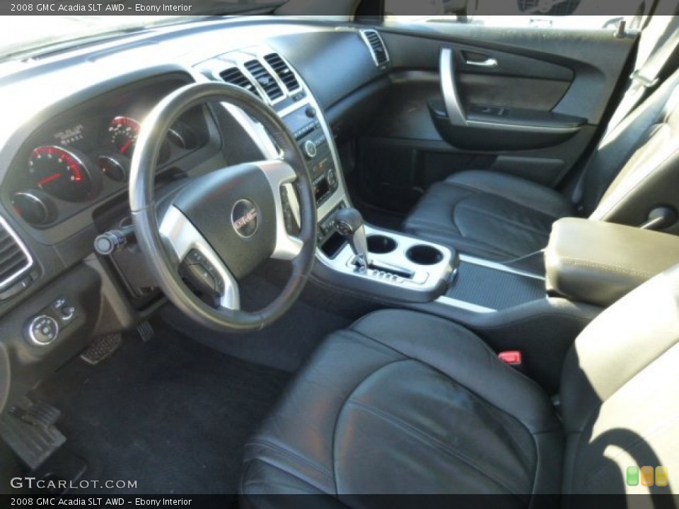 Ebony Interior Photo for the 2008 GMC Acadia SLT AWD #76145751