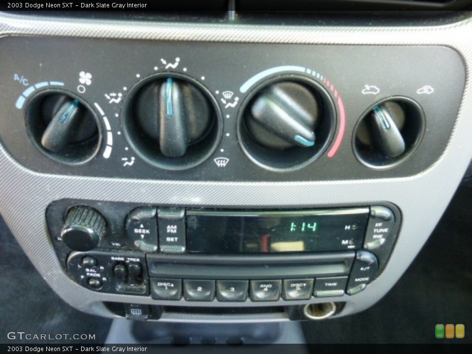 Dark Slate Gray Interior Controls for the 2003 Dodge Neon SXT #76146126