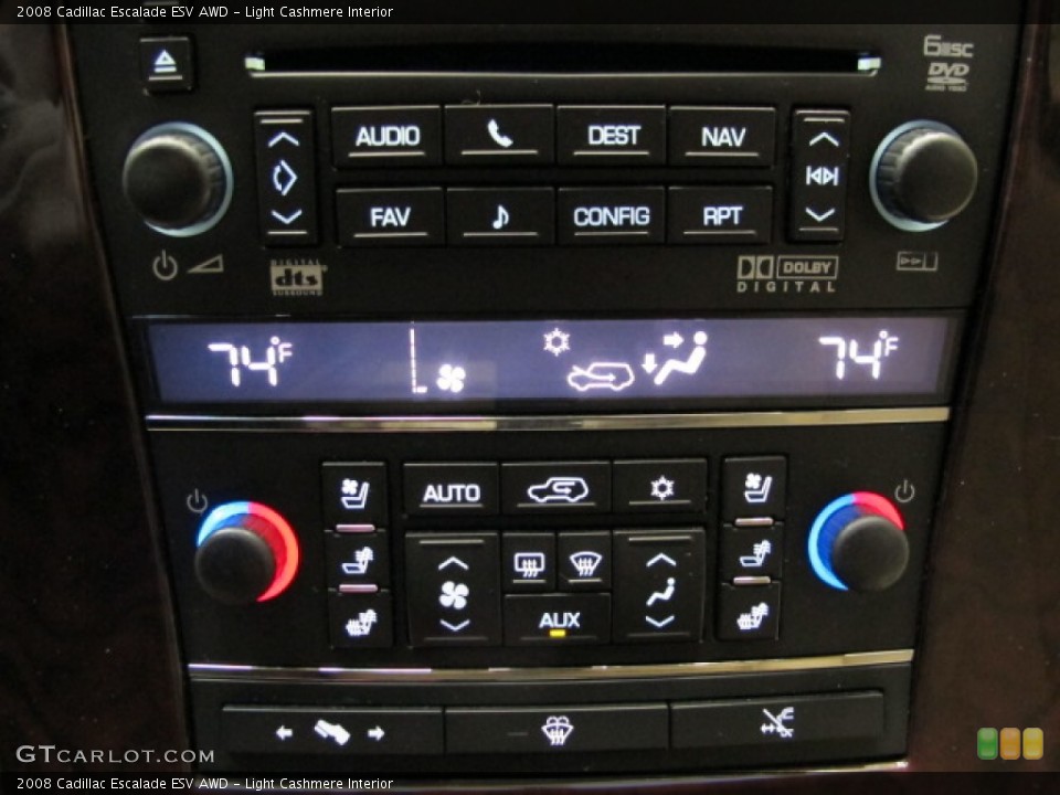 Light Cashmere Interior Controls for the 2008 Cadillac Escalade ESV AWD #76146324