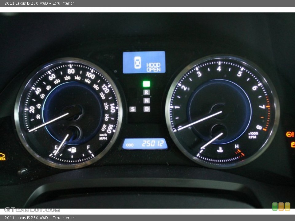 Ecru Interior Gauges for the 2011 Lexus IS 250 AWD #76148895