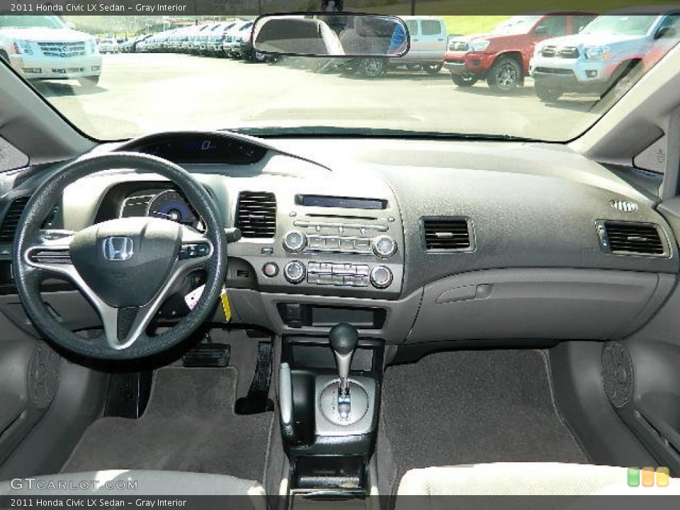 Gray Interior Dashboard for the 2011 Honda Civic LX Sedan #76150962