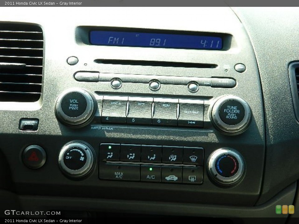 Gray Interior Controls for the 2011 Honda Civic LX Sedan #76150977