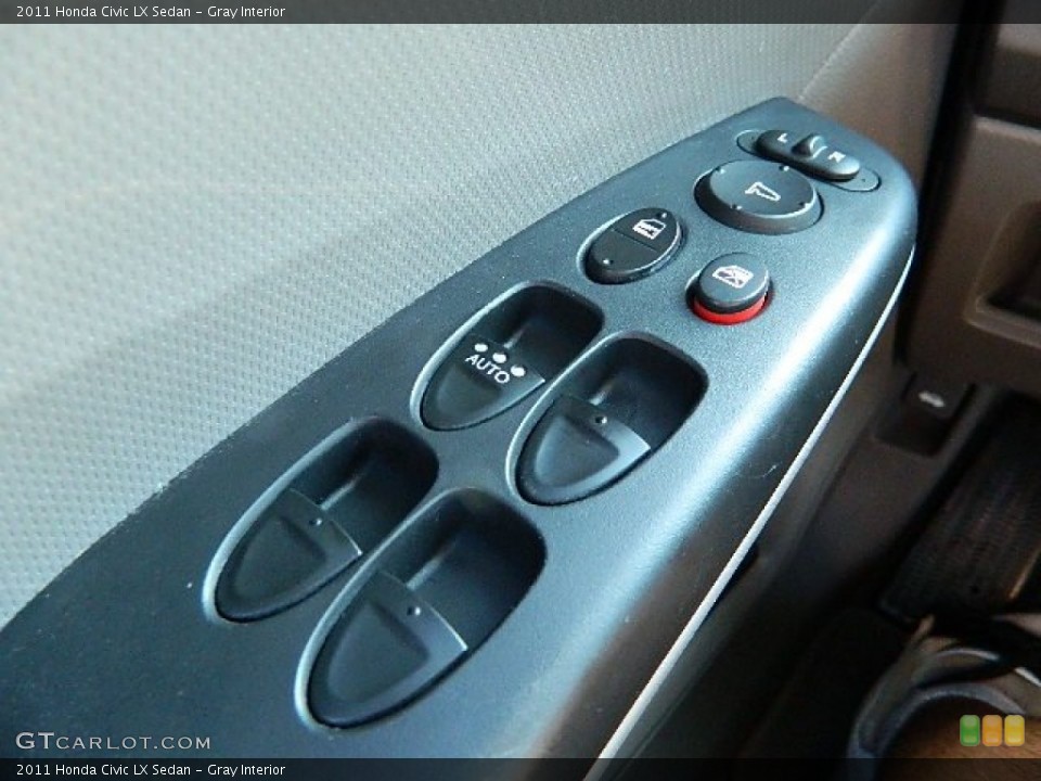 Gray Interior Controls for the 2011 Honda Civic LX Sedan #76151004