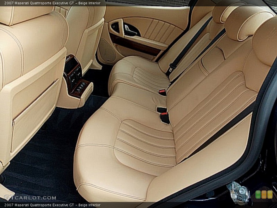 Beige Interior Rear Seat for the 2007 Maserati Quattroporte Executive GT #76151374