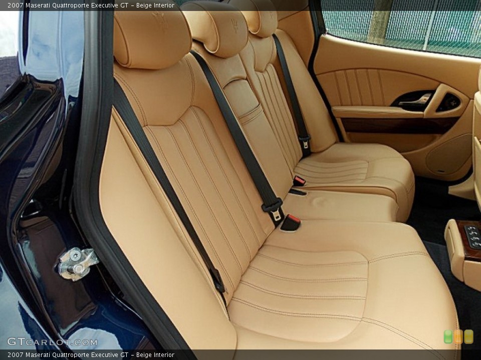Beige Interior Rear Seat for the 2007 Maserati Quattroporte Executive GT #76151457
