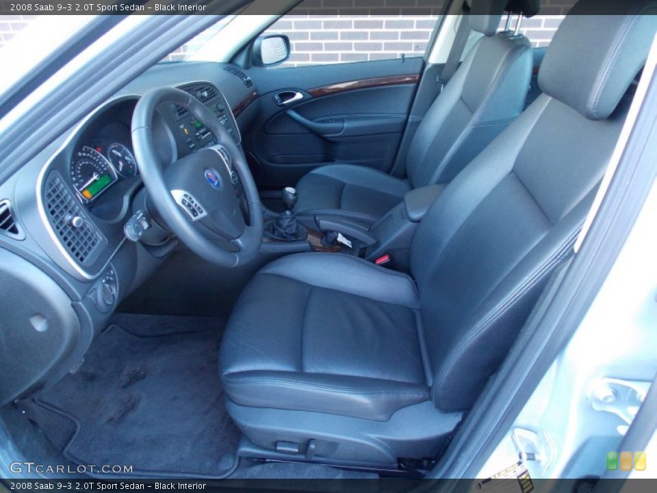 Black Interior Photo for the 2008 Saab 9-3 2.0T Sport Sedan #76153326