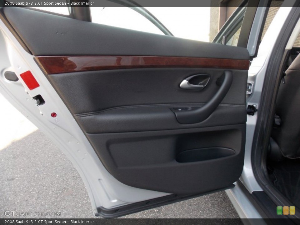 Black Interior Door Panel for the 2008 Saab 9-3 2.0T Sport Sedan #76153380