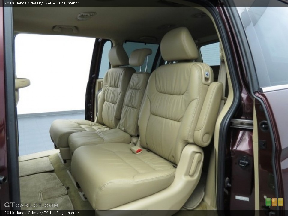 Beige Interior Rear Seat for the 2010 Honda Odyssey EX-L #76153815