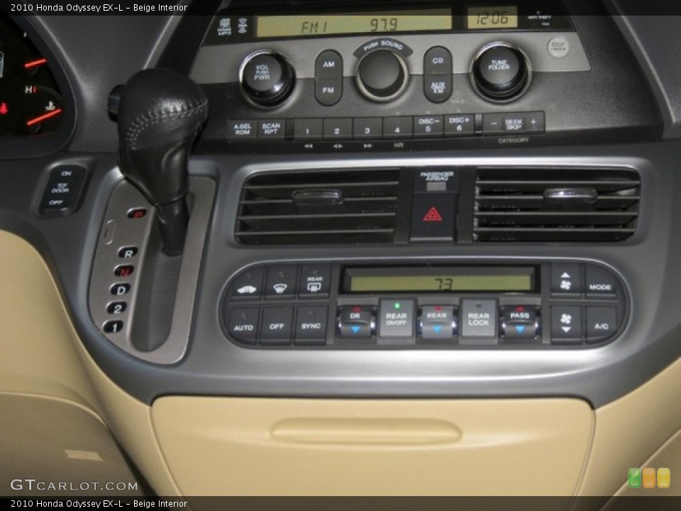 Beige Interior Controls for the 2010 Honda Odyssey EX-L #76153968