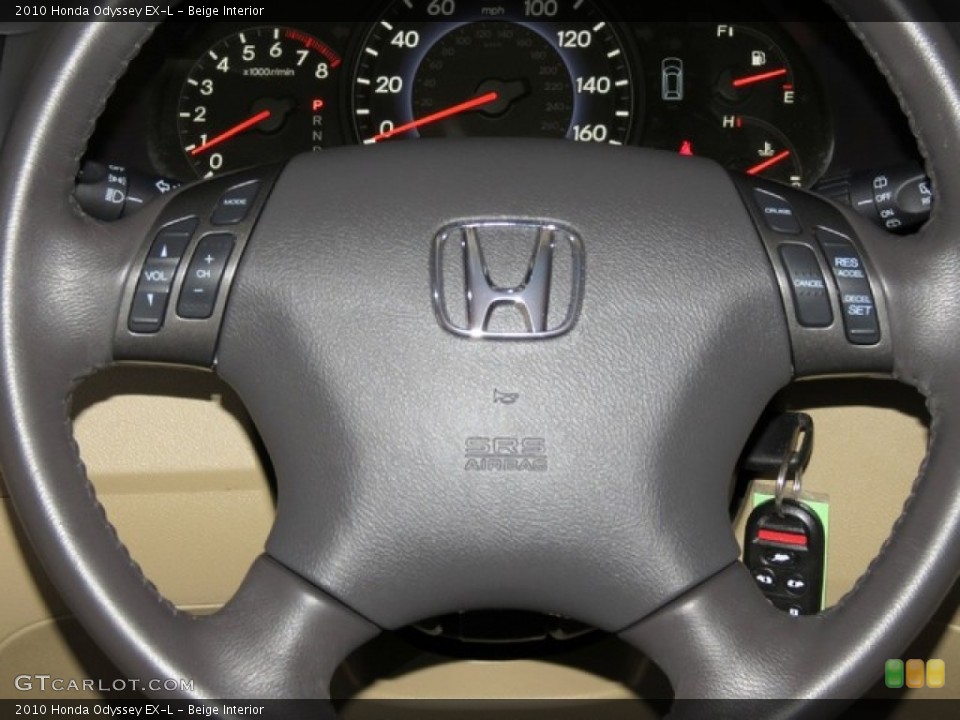 Beige Interior Steering Wheel for the 2010 Honda Odyssey EX-L #76154007