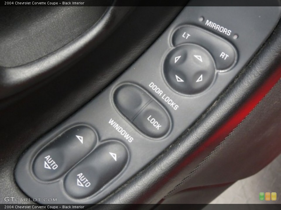 Black Interior Controls for the 2004 Chevrolet Corvette Coupe #76155870