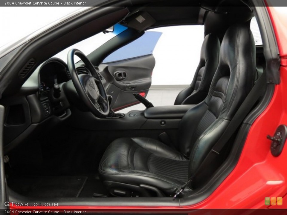 Black Interior Front Seat for the 2004 Chevrolet Corvette Coupe #76155890