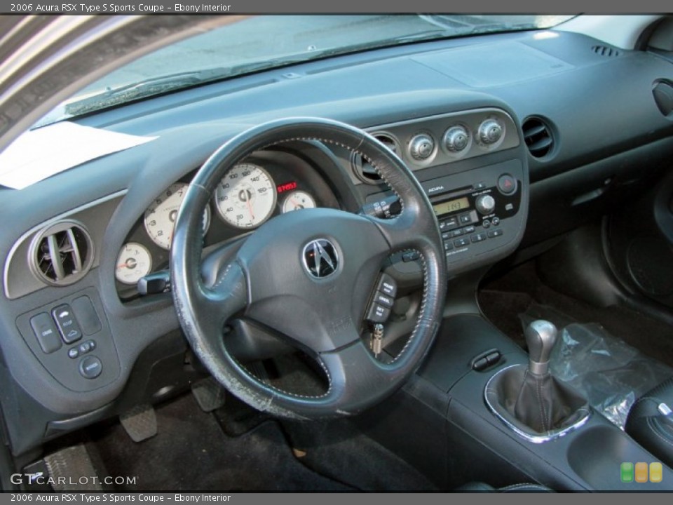 Ebony Interior Dashboard for the 2006 Acura RSX Type S Sports Coupe #76156029