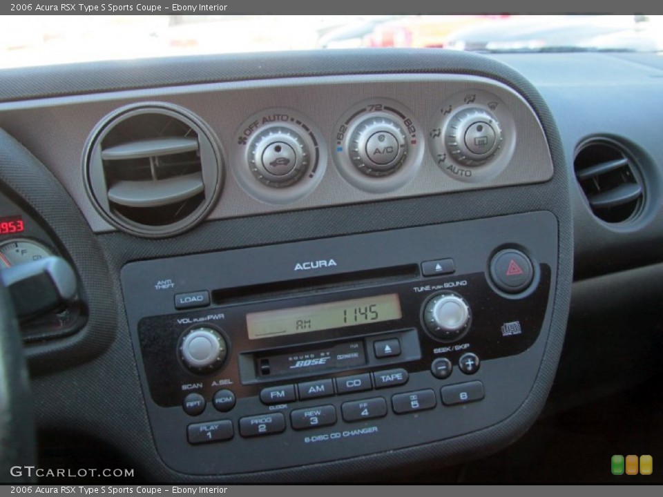 Ebony Interior Controls for the 2006 Acura RSX Type S Sports Coupe #76156224