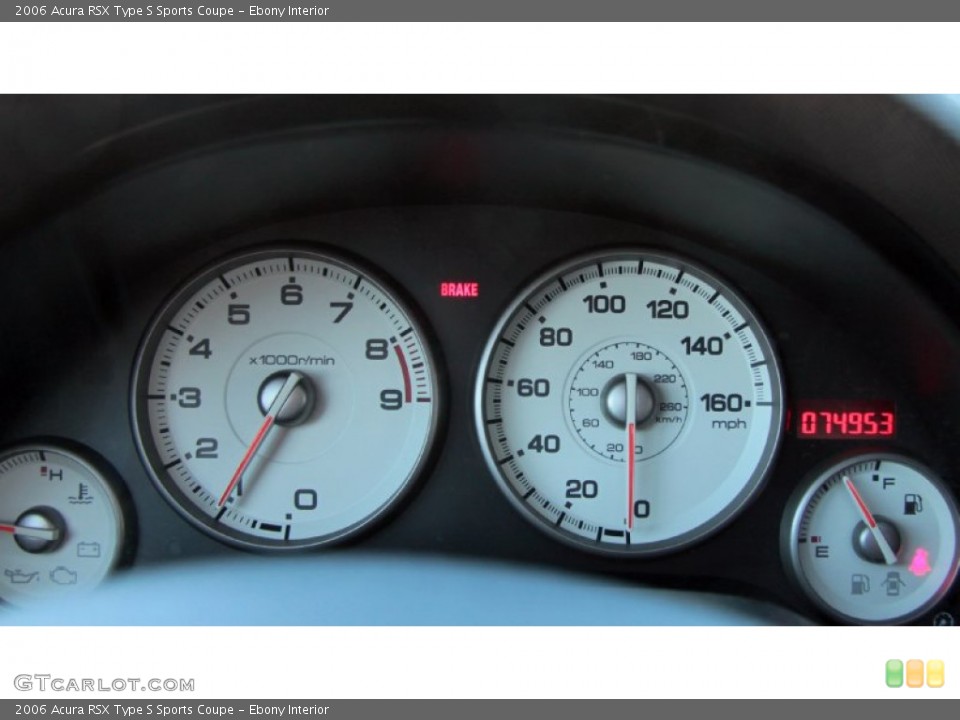 Ebony Interior Gauges for the 2006 Acura RSX Type S Sports Coupe #76156242