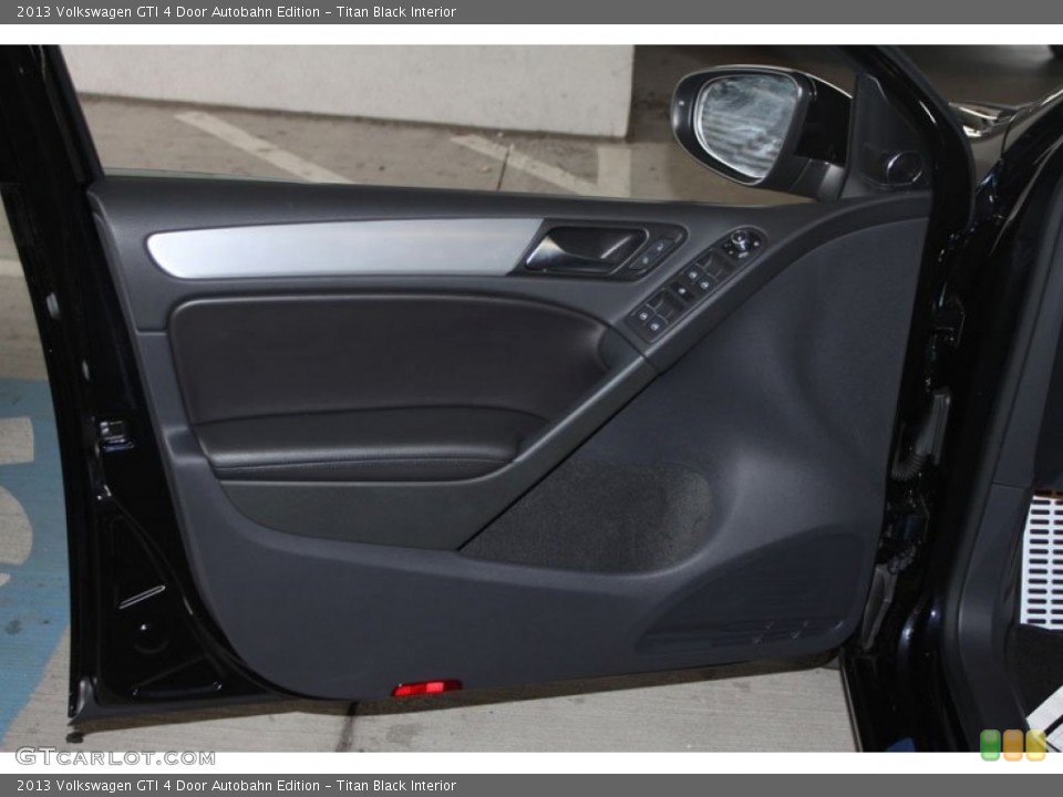 Titan Black Interior Door Panel for the 2013 Volkswagen GTI 4 Door Autobahn Edition #76160672